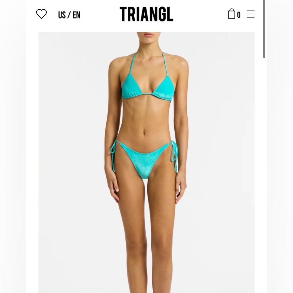 Triangl bathing suit worn one time